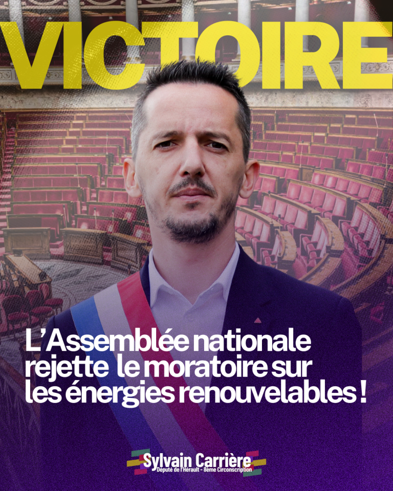 Rejet du moratoire sur les énergies renouvelables