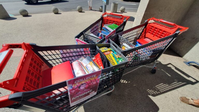 Solidarité : Collecte de fournitures scolaires à Juvignac
