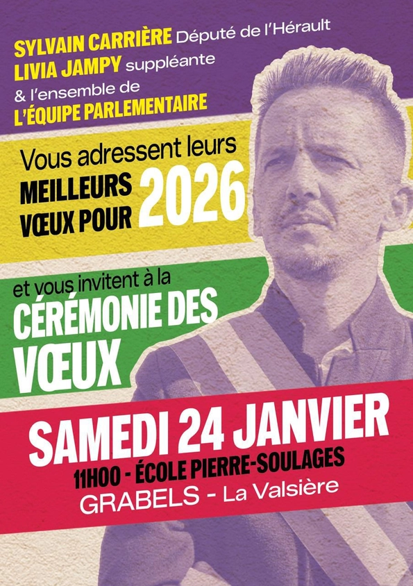 voeux Sylvain Carriere - Grabels 2026
